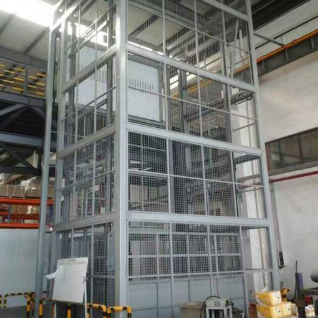 广安导轨式升降平台货梯